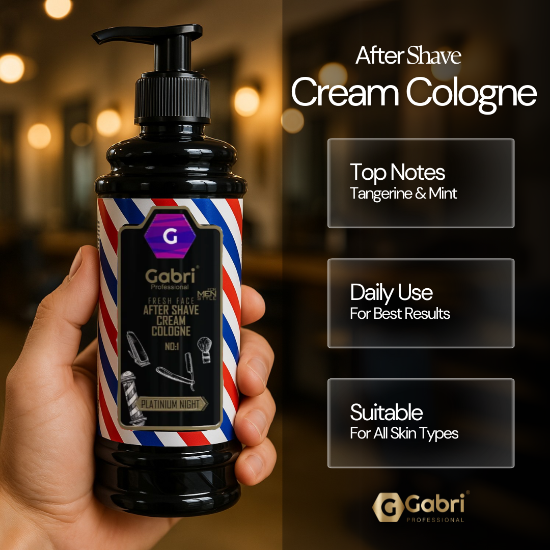 Gabri Professional - After Shave Cream Cologne No.1 Platinum Night 400ml