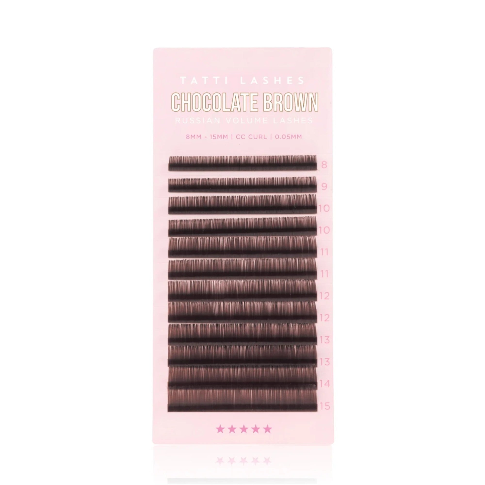 Tatti Lashes - Classic Lashes Chocolate Brown 0.2 CC 8-15mm